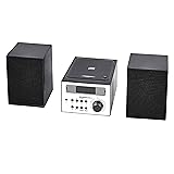 Amazon Basics Mini HiFi System with FM Radio and AUX Input - Black