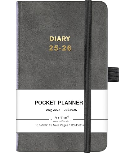 Agenda De Poche Rido/idé Modèle Partner/Industrie I 2025 - Format A7, 224 Pages, Couverture Réfléchissante Anthracite