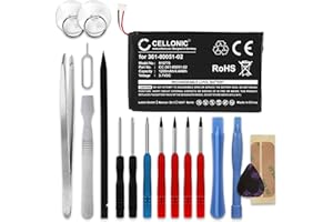 CELLONIC® GPS Ersatz Akku 361-00051-00 361-00051-01 361-00051-02 - Ersatzakku für Garmin Nüvi 150LMT 150T 2460LMT 2595LMT 2669LMT Navigationsgerät 1200mAh + Werkzeug-Set Navi Batterie