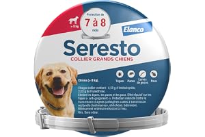 Seresto Collier Grands Chiens – Collier anti puces et anti tiques pour grands chiens de plus de 8 kg – Protection Seresto pou