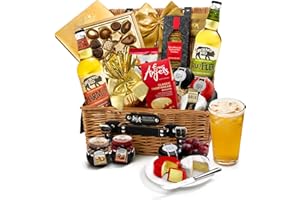 Premium Cider Gift Set - Eton Hamper with Bulmer's, Thatcher's, Mature Cheddar, Cotswold Brie, Luxury Shortbread, Chutney, Pudding - Cider Gift Basket For Him, from Regency Hampers