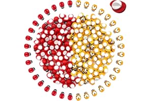ZIRANEE Abejas de Madera y Mariquitas de Madera,100 PCS Mini Mariquitas Decorativas+ 100 PCS Adornos de Madera Autoadhesivas de Mariquitas para Manualidades Boda Decoración Suministros para Fiestas
