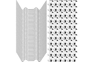 Gucass Lot de 140 Clips de Vitrage pour Serre en Acier Inoxydable, Extra solides, Résistantes aux Tempêtes, Accessoires de Serre pour Plaques Creuses, Plaques de Serre