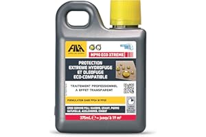 FILA Surface Care Solutions, MP90 ECO XTREME, Protecteur pour la Pierre, le Marbre, le Quartz, le Granit, le Béton, le Grès Poli, 375 ml