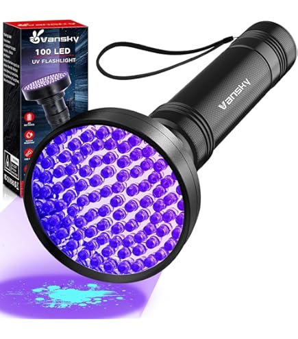 VIHOSE 200 Pcs UV Keychain Light 395nm Mini UV Keychain Flashlight Bulk Portable Tiny Led Light For Detector Pet Urine Passport Id Card And Currency