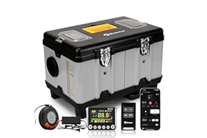SUNSTER TB10PRO 8KW Portable Diesel Air Heater, 12V 24V/240V Car Parking Heater with Auto Start-Stop, App Control, CO Alarm & Wireless Temp Sensing,Adaptive Plateau Night Heater for campervan RV Camper Tent