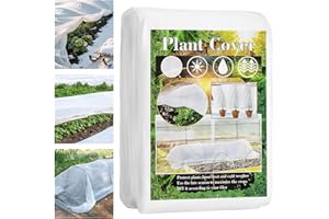 Faankiton Vellón de Jardín, Tela Protectora de Plantas Antiheladas, Manta de Malla Térmica Antiheladas, 30g/m² Tela Antiheladas para Jardín, Manta Térmica para Plantas, Forro Polar para Jardín 3*10m