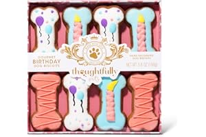 Modern Gourmet Foods - Hundekekse Geschenkset mit 8 Hundeleckerlies, von Hand dekoriert - Girl