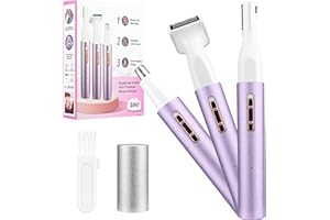 JOYSEEDI 3 in 1 Electric Nose Hair Trimmer for Women/Men, Portable Professional USB Rechargeable Facial Hair Remover, Painless Shaver Wet and Dry, Safe Nose Hair Remover for Face, Eyebrow, Legs etc