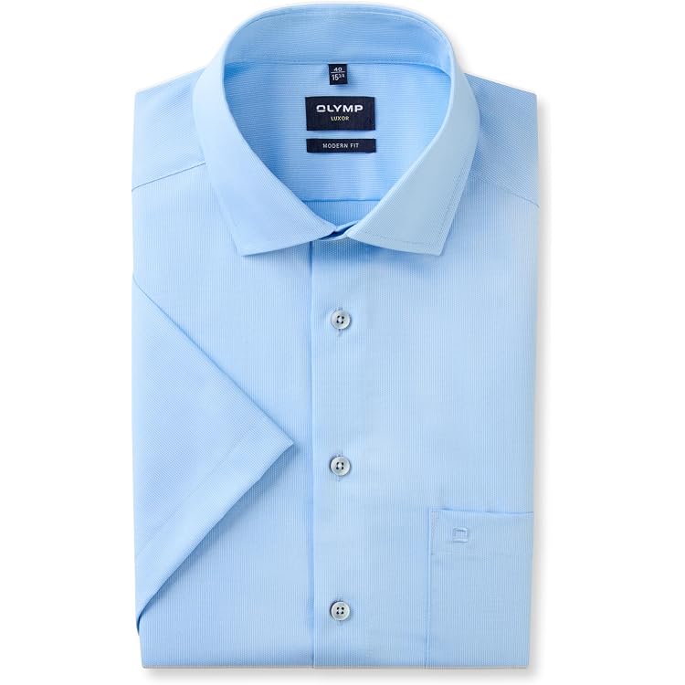 Camicia uomo Olymp elegante bianca con polso doppio da gemelli