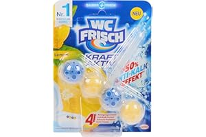 ‎WC-FRISCH WC-Frisch Kraft Aktiv Duftspüler Lemon, WC-Reiniger, 1 Stück, mit Lufterfrischer Effekt für einen intensiven Duft