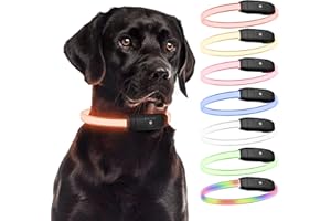 PAJ GPS - PAJ LIGHT - Brightly glowing light collar for dogs & cats - Adjustable length 20-70cm - 100% waterproof - 7 modes