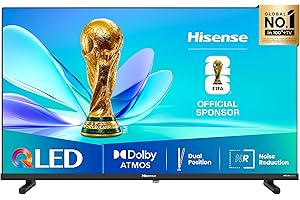 Hisense 40A5Q Fehrnseher, 40 Zoll, 2K QLED, Smart TV, Game Mode, AI Sports Mode, Dolby Atmos, Dolby MS12, DTS X, HDR10, HLG, Full HD, High Contrast, Rauschunterdrückung [2025]