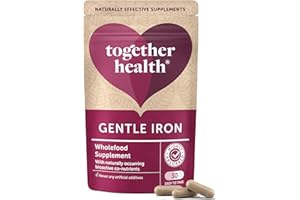 Gentle Iron – Together Health – Whole Food Nutrients – Iron and B Vitamins – Vegan Friendly – Made in The UK – 60 Vegecaps – Pack of 2