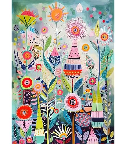 Puzzle De 1000 Piezas Para Adultos Fairyland - Incluye Póster Guía Y Piezas Con Letras En El Dorso - Tamaño Final 70x50 Cm
