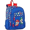 Zaino Scuola Super Mario e Luigi - Doppio Scomparto e 2 Tasche Frontali - 2 Tasche Laterali - Dettagli Riflettenti - Interno 
