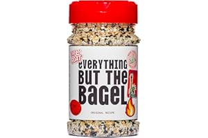 THE GOAT SEASONINGS The GOAT Alles-außer-Bagel Gewürzmischung – Original knuspriges Allzweck-Gewürz aus den USA | Mit geröstetem Sesam & Mohn | Perfekt für Fleisch, Gemüse, Snacks & Bowls | 180g XL-Streuer