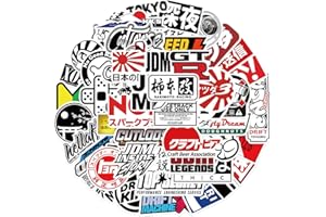 AUCEKO Lot de 50 autocollants japonais - En vinyle imperméable - Pour ordinateur portable, enfants, voiture, moto, vélo, skateboard, valise, ordinateur - Graffiti