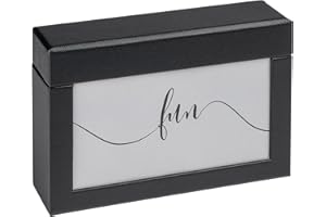 walther design Boîte de Rangement pour 100 Photos 10x15 cm, Boîte Photo Fun, Noir, FB-116-B