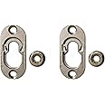 Button Fix Type 1 Metal Fix Bracket Fixing with Stainless Steel Retaining Spring for Fire Retardant Panels, Marine Interiors, Vibration & Shock Tested x2