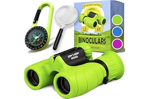PROMORA Binocolo Bambini Forte ingrandimento 8X21 - Set Esploratore Completo con Lente d'Ingrandimento e Bussola - Giochi per bambino e bambina di 3 – 12 anni