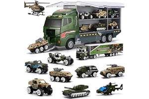 Coolplay Militär Kinder Spielzeug Panzer Spielzeug Armee Fahrzeug Jungen Battle Armee Autos für Kinder Helikopter LKW Autos