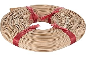 Rayher Rotin rond 2,2mm Qualité 1A, nature, 1 rouleau, 500g, Ø 2,2mm, moelle de rotin, bande rouge, arts créatifs, vannerie, corbeilles, paniers-6503200