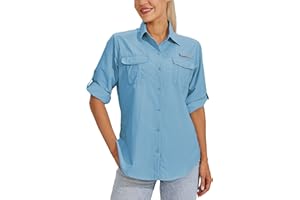WILLIT T-shirt pour femme UPF 50+ - Protection solaire - Manches longues - Chemisier de randonnée - Safari Angel - SPF - Séchage rapide - Pour la randonnée et l'extérieur