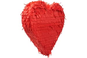 Goodtimes Pinata Herz Rot 37cm hoch Partyspiel Zum Befüllen mit Süßigkeiten und zerschlagen Als Geschenkidee für Geburtstag Hochzeit JGA