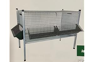 MONTIDISTRIBUZIONE Gabbia per Pulcini in Rete Antitopo Zincata Misure L 100 x P 62 x H 80