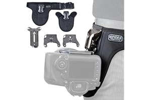 SPIDER HOLSTER SpiderPro v2 - Sistema a Cintura per Fotocamera Singola con 4K e Accessori Inclusi
