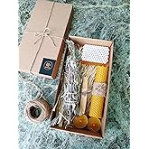 Petekoğlu Certified Palo Santo Sage Incense Honey Soap Tealight Candle Wax Candle Set Beeswax Beeswax candle