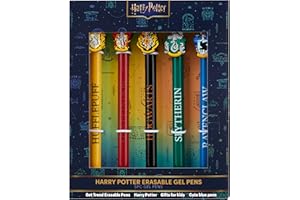 Get Trend Harry Potter Boligrafos Borrable Set de 5 Bolígrafo Gel con Tinta Azul Ideal para Material Escolar y Papeleria Bonita Ideas Regalo (Harry Potter)