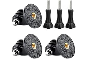 YALLSAME 3-Pack Tripod Mount Adapter with Thumb Screws Compatible with GoPro Hero 12 11 10 9 8 7 6 5 4 3 3+ 2018 Session Fusion MAX Mini Bones DJI OSMO Action