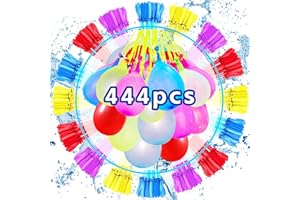 LEWBDF Wasserbomben Selbstschließend, 444 Stück Wasserbomben kinder, Wasserballons, Wasserbombe, Wasserbombem selbstschließend für Kinder Wasserspiele, Sommer Party Wasserspaß