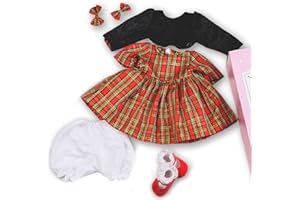 RUNGQIANY Reborn Dolls Clothes 24 Inches Splendid Royal Collection Black Dress Set Reborn Toddler Clothes Girls Suitable For 22 Inches - 24 Inches Clothing Gift Newborn（Reborn Clothes 0-3 Months）