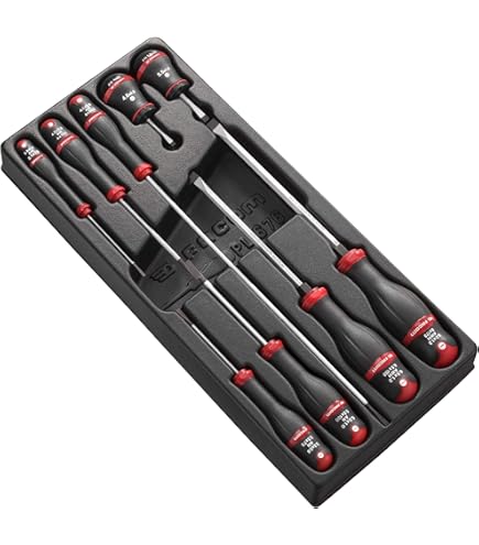 FACOM MOD.64J7 Clé à cliquet 12 pans de 6 à 19 mm en module 7 pièces