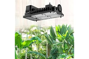 SANSI Lámpara de Plantas 1000W, Lámpara LED Cultivo de Espectro Completo 100W, LED Grow Light para Crecimiento y Floración des Plantas de Interior, PPF: 158 umol/s, Rango de Cobertura: 90 * 90cm