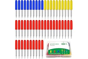 Hadwoer 50PCS Replacement Cutting Blades for Explore Air 2/Air 3/Maker/Maker 3, Includ 10PCS Fine Point Blade, 30PCS Standard Blaeds and 10PCS Deep Point Blades (Multicolored)