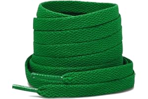 Stepace 2 Paires - Lacets Plats pour Chaussures, Lacets de Remplacement de 8 mm de Qualité Supérieure pour Chaussures de Sport, Chaussures de Ville