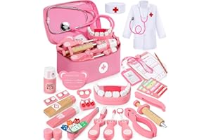 Ophy Doctors Set for Kids, 40-Piece Kids Doctors Sets for 3+ Year Old Boys and Girls Pretend Medical Playset with High simulation Stethoscope Educational Toys Dentist early