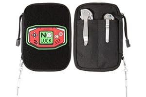 TIKIDESIGN EDC Pouch Multitool Pouch Organizer,Kleine EDC Tasche mit Klettfläche für DIY,Kleine EDC Pocket Organizer Tool Tasche,Nylon Multitool EDC Rucksack-Zusatztasche für kleine Werkzeuge