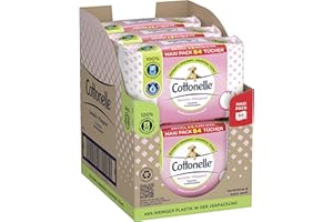 Cottonelle Feuchtes Toilettenpapier Sensitive, Maxi-Pack, 6 X 84 Toilettentücher