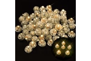 YeahBoom 120 Stück LED Ballons Lichter,Mini Bunt Led Ballonlichter,Runde LED Ballons Lichter,Runde Party Licht,Flash Buntes Licht,für Geburtstag Hochzeit Halloween Weihnachten Dekoration