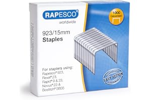 ‎RAPESCO Rapesco 1239 Typ 923/15 mm Verzinkte Robuste Heftklammern, 1000 Stück