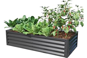 GFP PRIMEYARD Orto rialzato LUCA, acciaio, antracite 150x75x35 cm