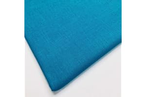 100% Cotton Fabric 60 Inch 150cm Wide 150GSM Material for Sewing, Dressmaking, Quilting, Curtain Linings, Pillowcases & Totes Fabric by The Half Metre by Discount Fabrics LTD(Turquoise, 1m)