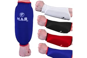 MAR INTERNATIONAL Elasticated Forearm Support Brace Slip-On Design, Padded Forearm Guard for Combat Training, Karate, MMA Training, Muay Thai, Boxing, Kickboxing, Martial Arts Training, Combat Sports (4 Colours)