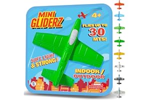 ANCORY Foam Glider Planes for Kids - Airplane Toy Flying Gliders 30m Range - Water Floating Lightweight Outdoor Toys (Green)