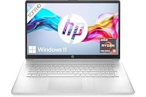 HP Laptop | 17,3 Zoll (43,9 cm) FHD IPS Display | AMD Ryzen 5 7520U | 8GB RAM | 512GB SSD | AMD Radeon-Grafikkarte | Windows 
